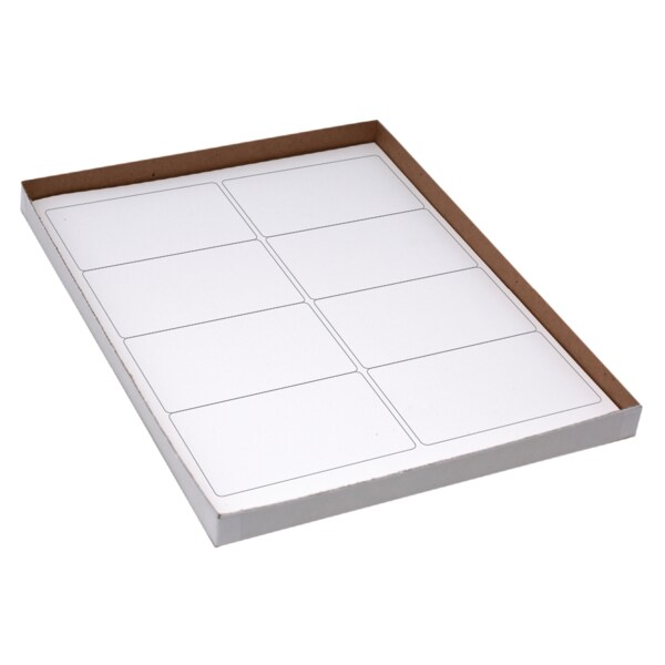 2-1/2" x 4" Laser Sheet Labels Flr Red